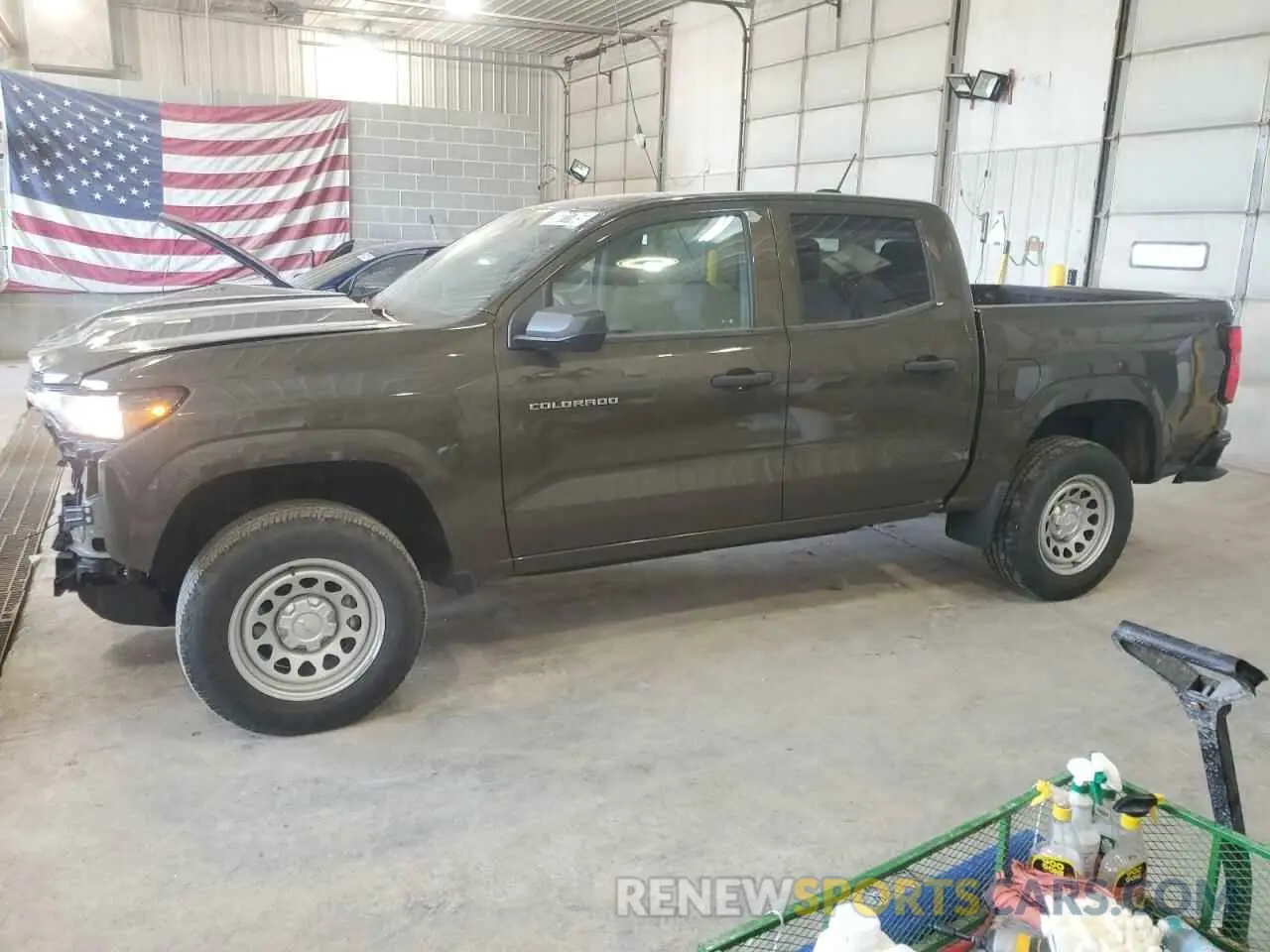 1 Photograph of a damaged car 1GCGSBEC3P1262140 CHEVROLET COLORADO 2023