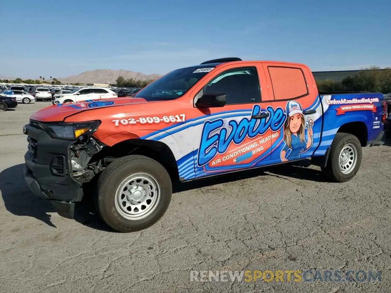 1 Photograph of a damaged car 1GCGSBEC8P1185538 CHEVROLET COLORADO 2023
