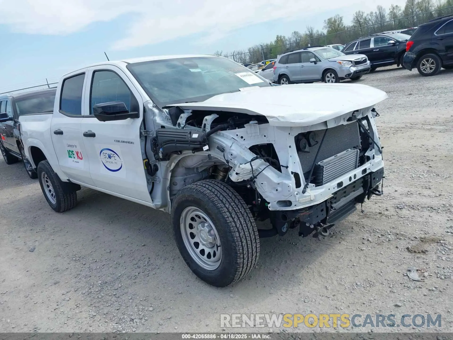 1 Photograph of a damaged car 1GCGTBECXP1187594 CHEVROLET COLORADO 2023