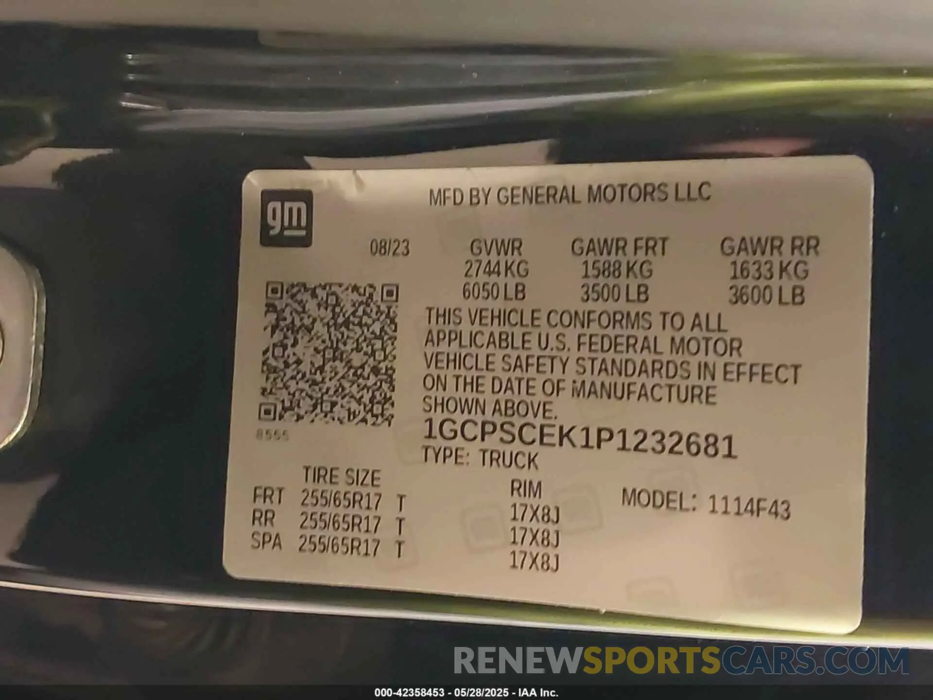 9 Photograph of a damaged car 1GCPSCEK1P1232681 CHEVROLET COLORADO 2023