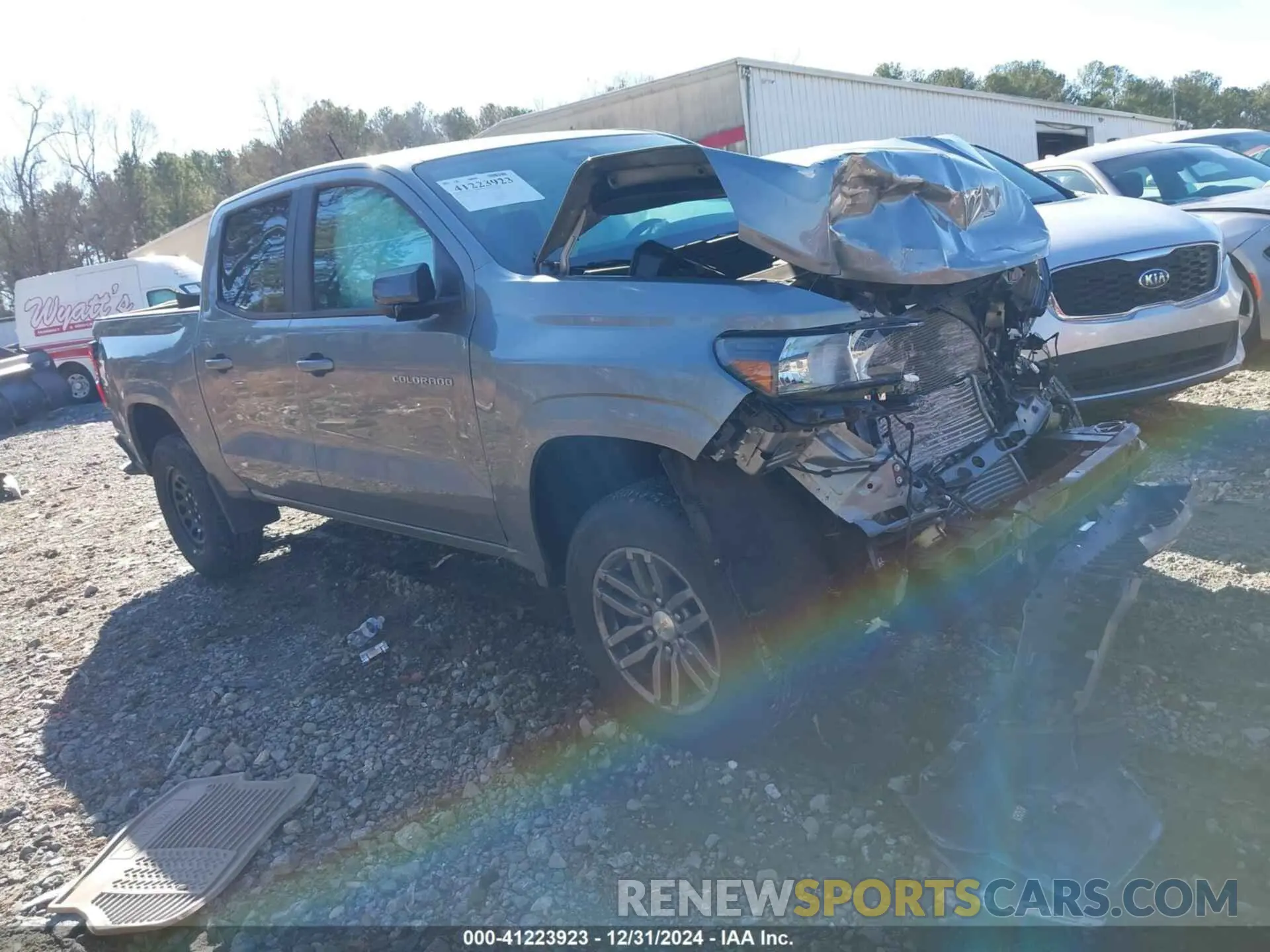 1 Photograph of a damaged car 1GCPSCEK9P1157907 CHEVROLET COLORADO 2023