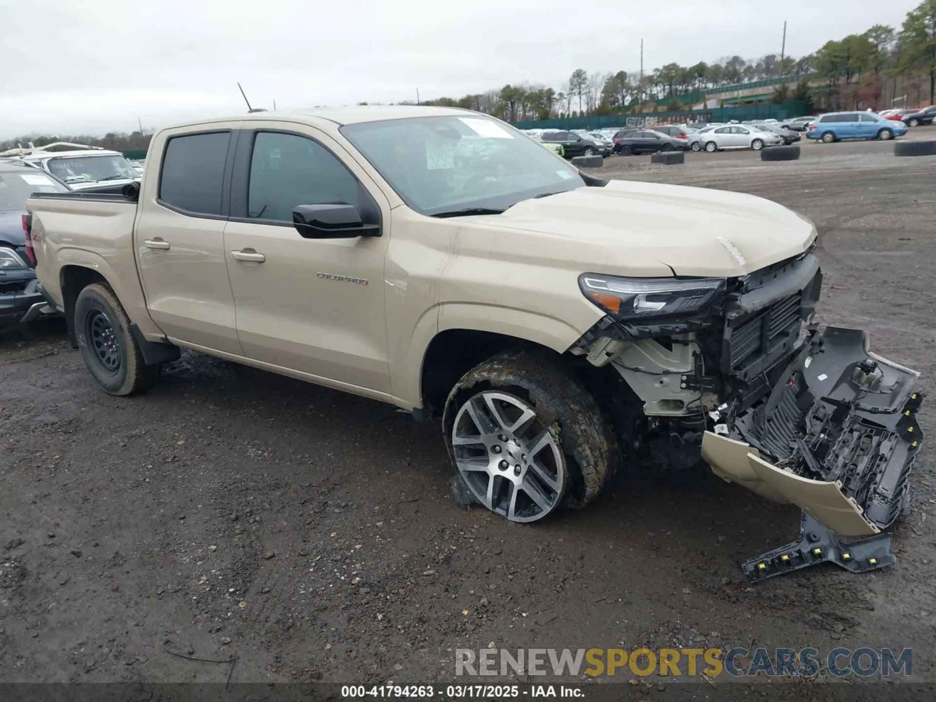1 Photograph of a damaged car 1GCPTDEK0P1134180 CHEVROLET COLORADO 2023