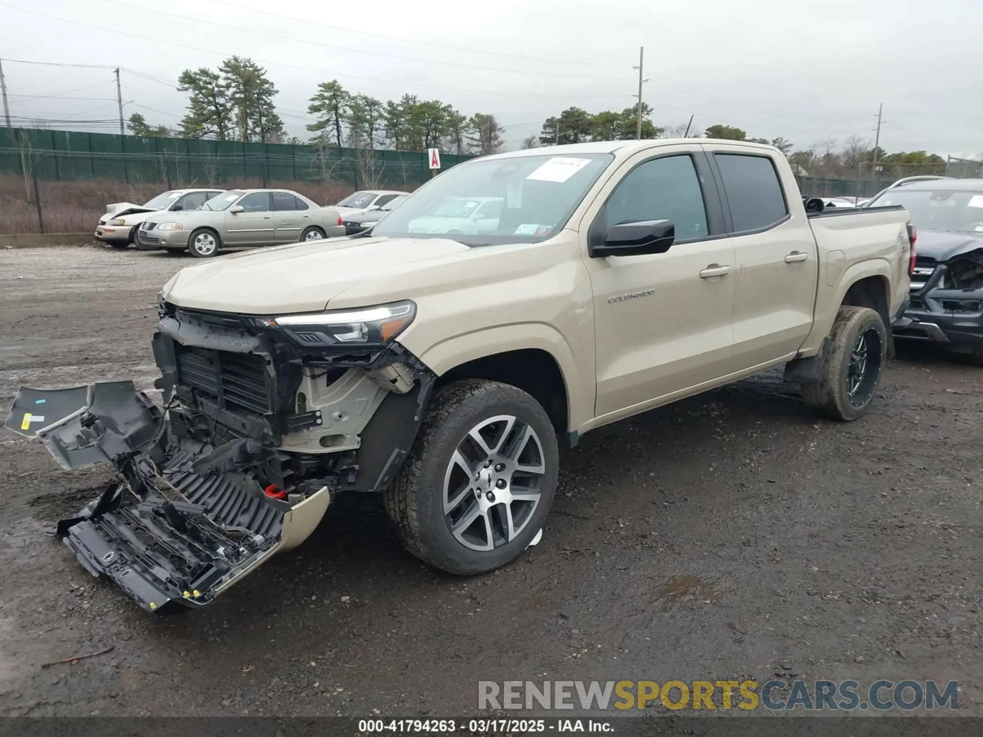 2 Photograph of a damaged car 1GCPTDEK0P1134180 CHEVROLET COLORADO 2023
