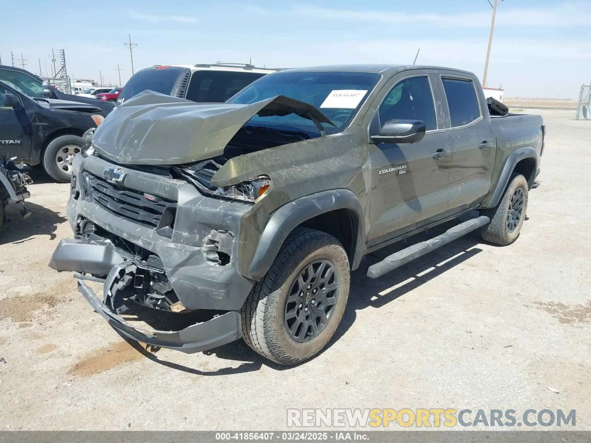 2 Photograph of a damaged car 1GCPTEEK3P1183301 CHEVROLET COLORADO 2023