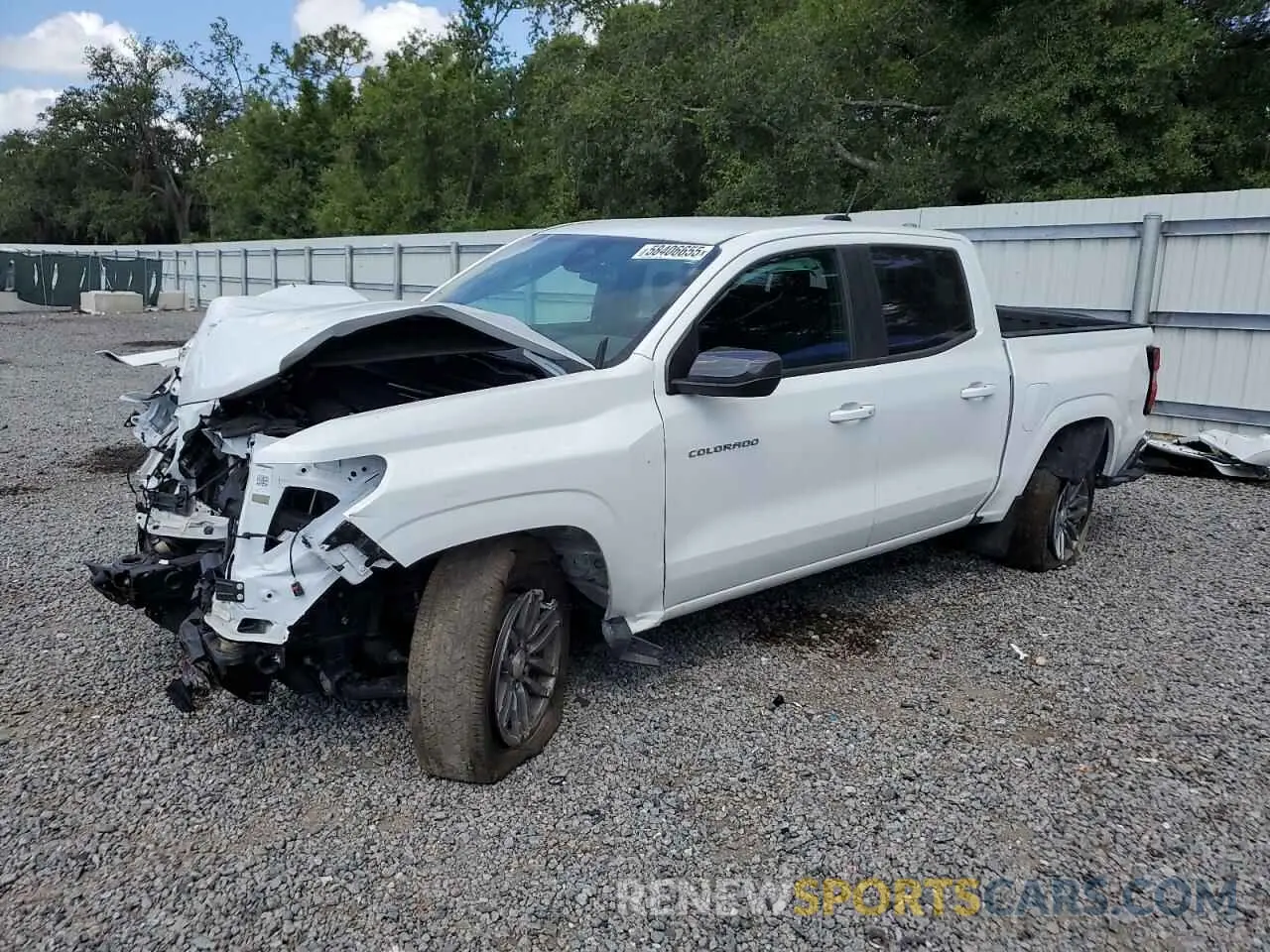1 Photograph of a damaged car 1GCPSCEK1R1110065 CHEVROLET COLORADO 2024