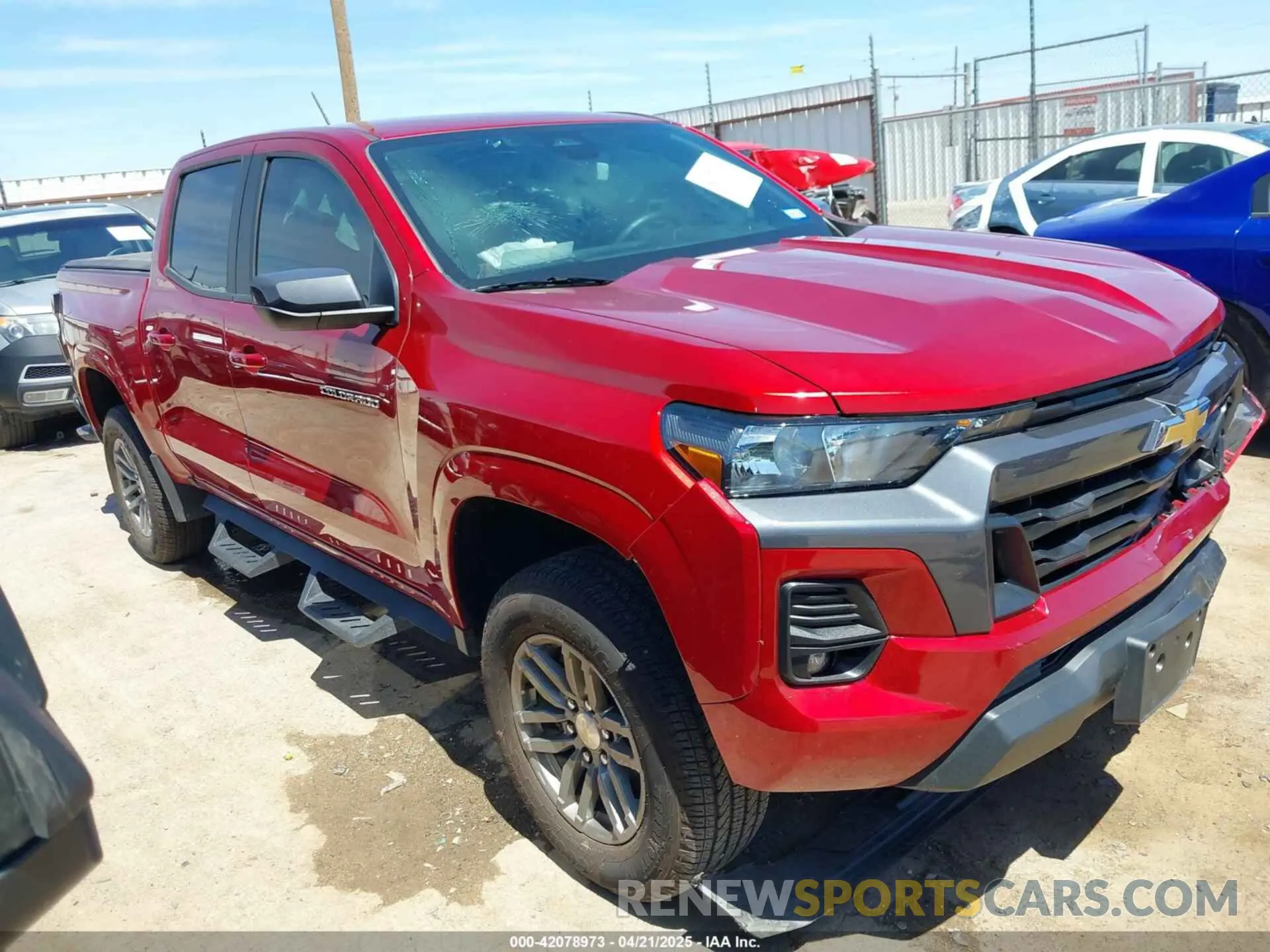 1 Photograph of a damaged car 1GCPSCEK1R1130753 CHEVROLET COLORADO 2024