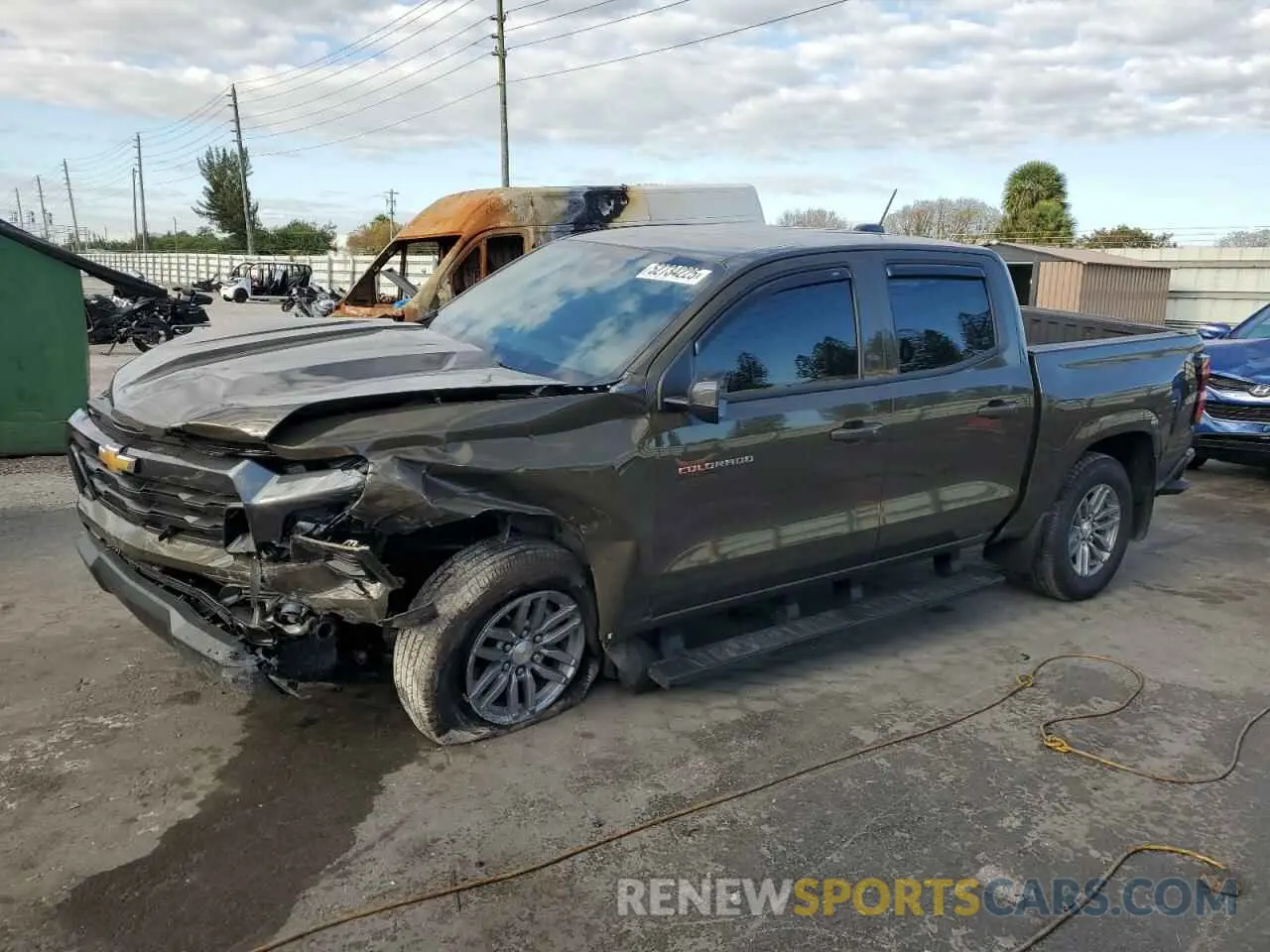 1 Photograph of a damaged car 1GCPSCEK1R1177247 CHEVROLET COLORADO 2024