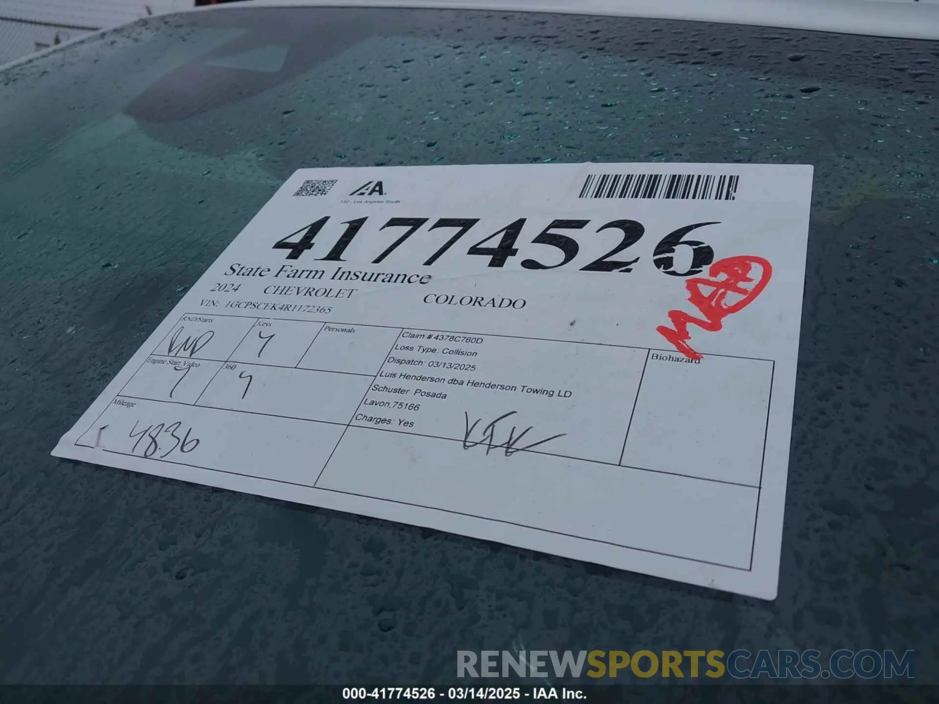 18 Photograph of a damaged car 1GCPSCEK4R1172365 CHEVROLET COLORADO 2024