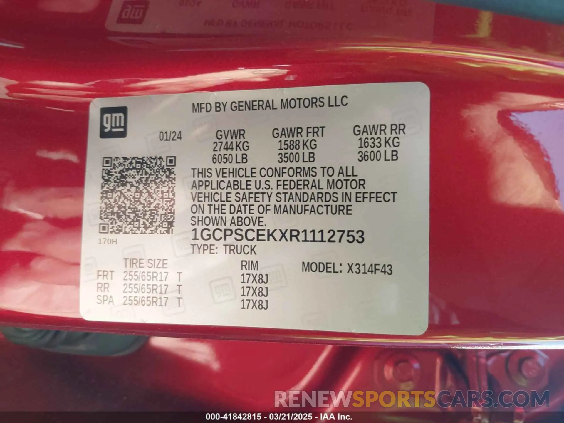 9 Photograph of a damaged car 1GCPSCEKXR1112753 CHEVROLET COLORADO 2024