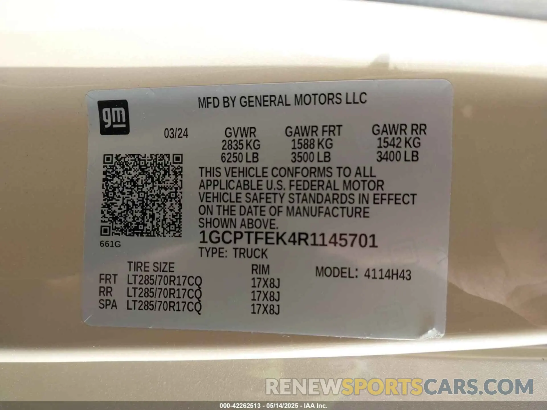 9 Photograph of a damaged car 1GCPTFEK4R1145701 CHEVROLET COLORADO 2024