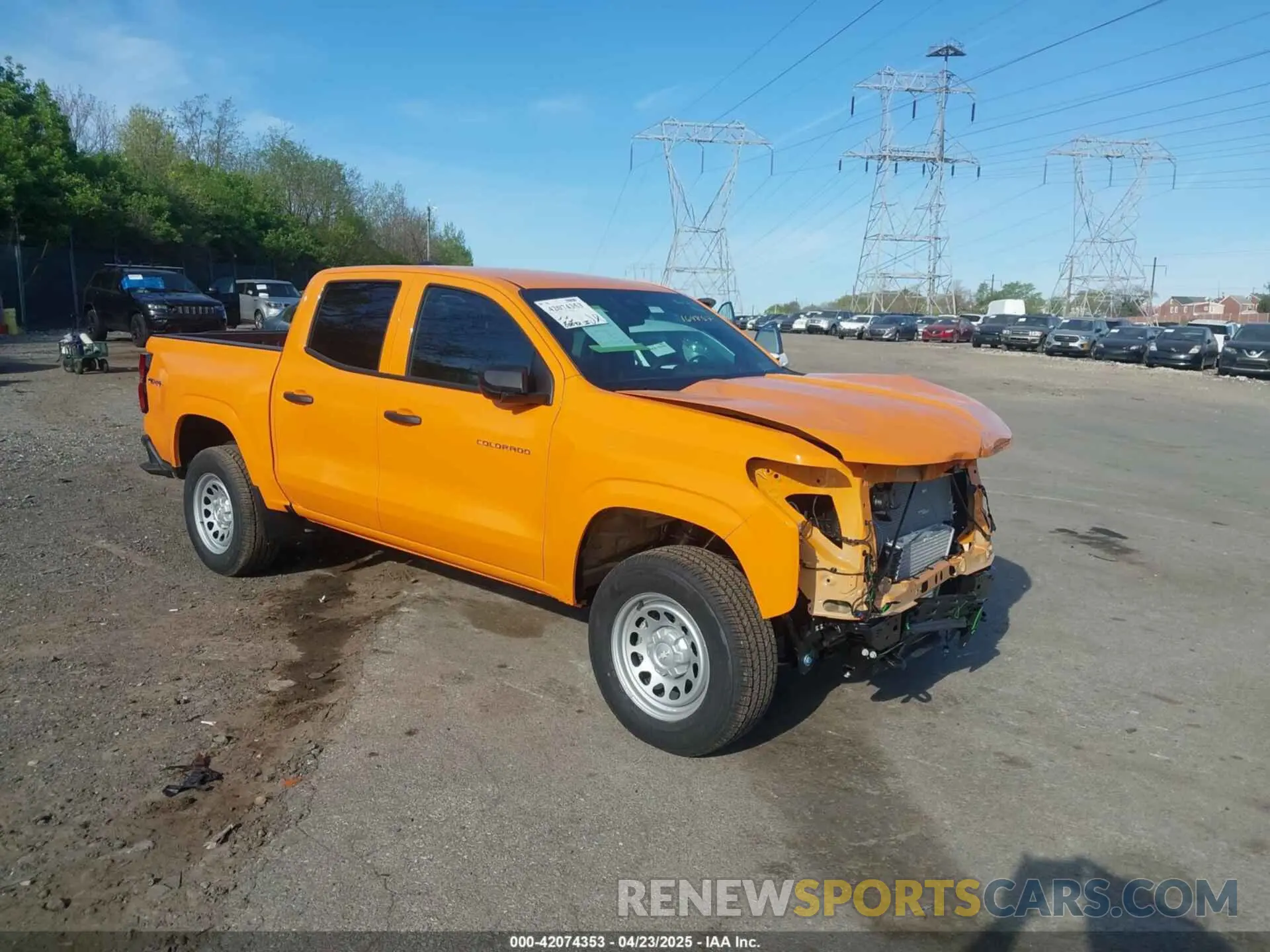 1 Photograph of a damaged car 1GCPTBEK0S1164857 CHEVROLET COLORADO 2025