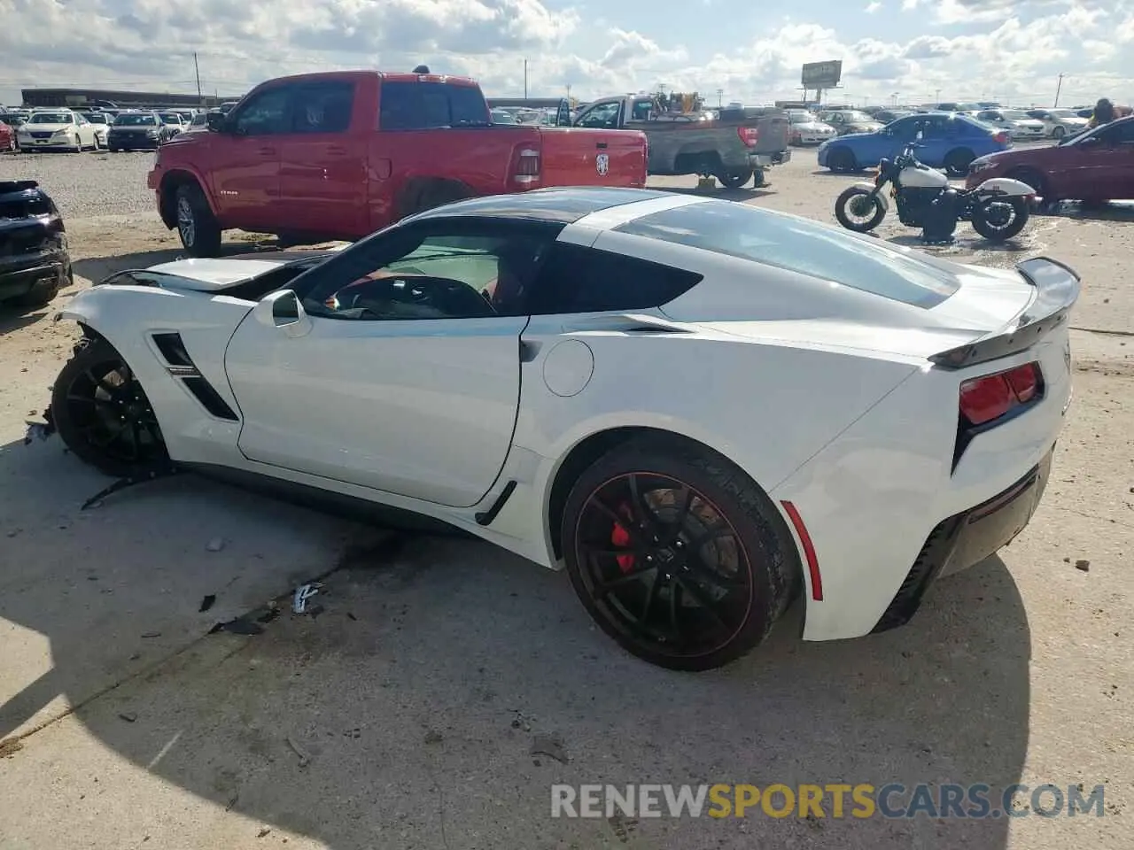 2 Photograph of a damaged car 1G1Y12D7XK5104397 CHEVROLET CORVETTE 2019