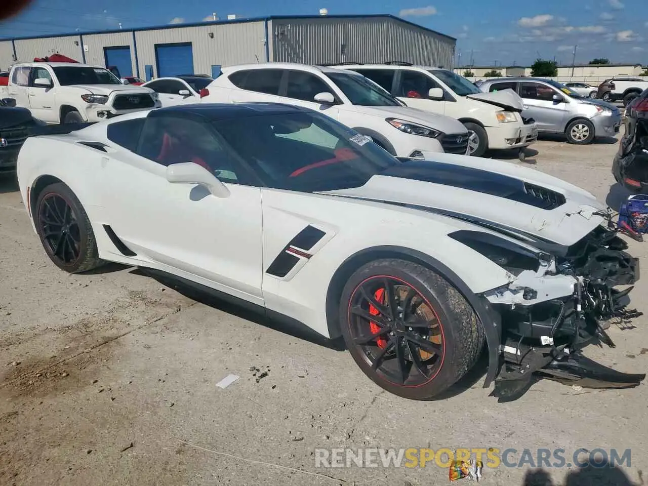 4 Photograph of a damaged car 1G1Y12D7XK5104397 CHEVROLET CORVETTE 2019