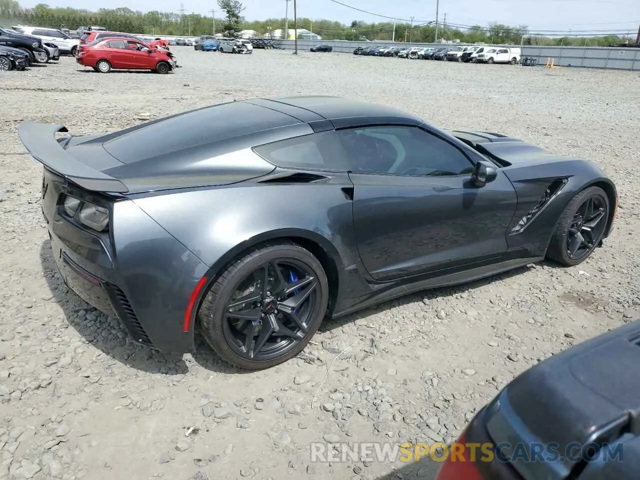 3 Photograph of a damaged car 1G1Y42D95K5800576 CHEVROLET CORVETTE 2019