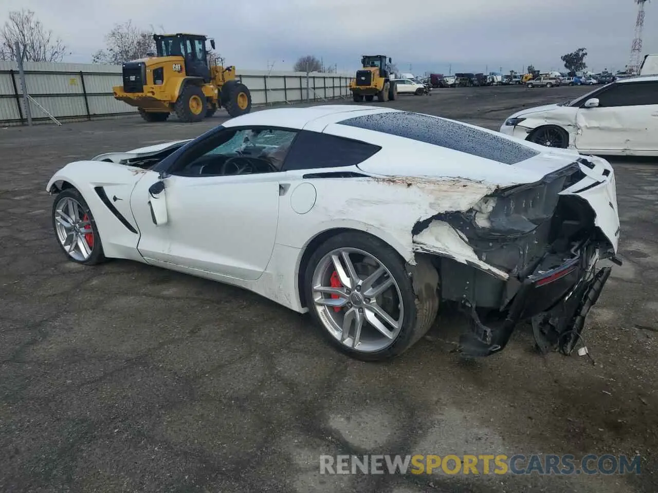 2 Photograph of a damaged car 1G1YA2D74K5117324 CHEVROLET CORVETTE 2019