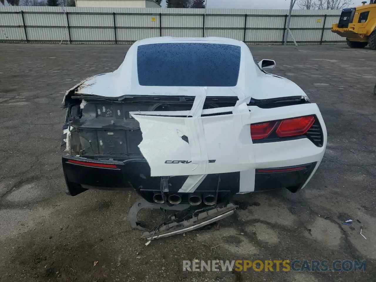 6 Photograph of a damaged car 1G1YA2D74K5117324 CHEVROLET CORVETTE 2019