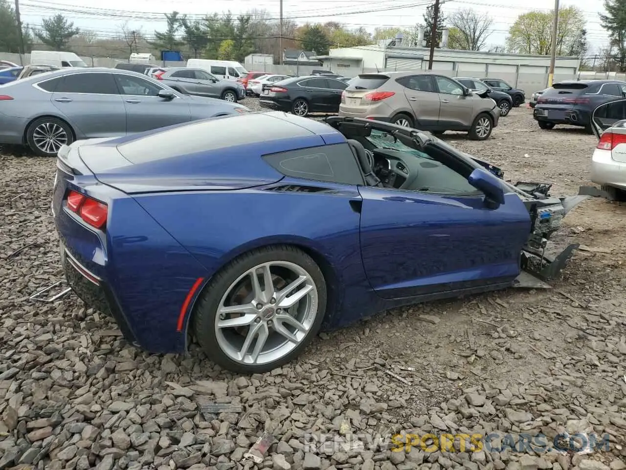 3 Photograph of a damaged car 1G1YA2D79K5107596 CHEVROLET CORVETTE 2019