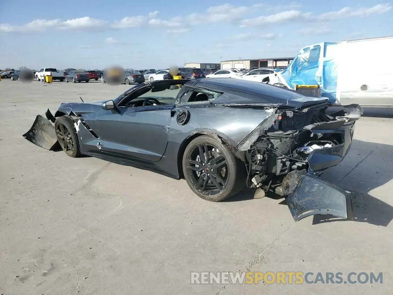 2 Photograph of a damaged car 1G1YB2D72K5110644 CHEVROLET CORVETTE 2019