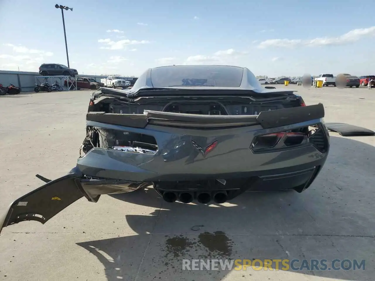 6 Photograph of a damaged car 1G1YB2D72K5110644 CHEVROLET CORVETTE 2019