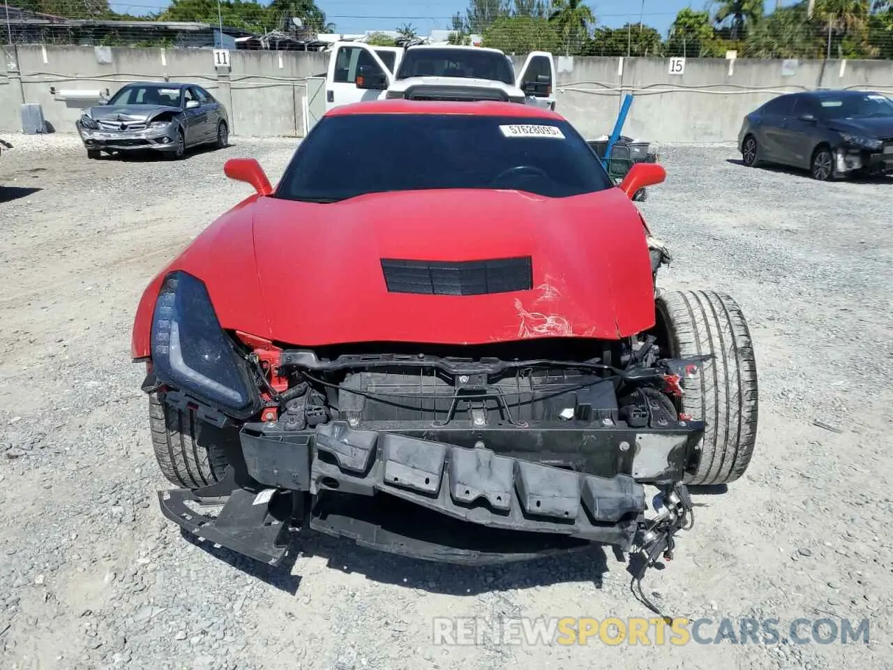 5 Photograph of a damaged car 1G1YB2D72K5121028 CHEVROLET CORVETTE 2019