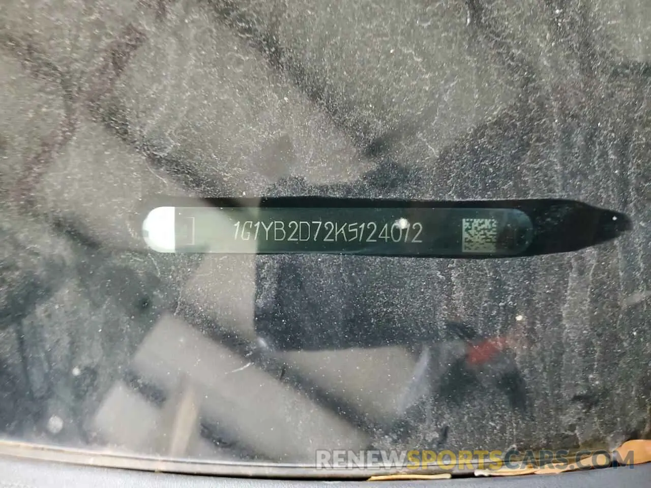 12 Photograph of a damaged car 1G1YB2D72K5124012 CHEVROLET CORVETTE 2019