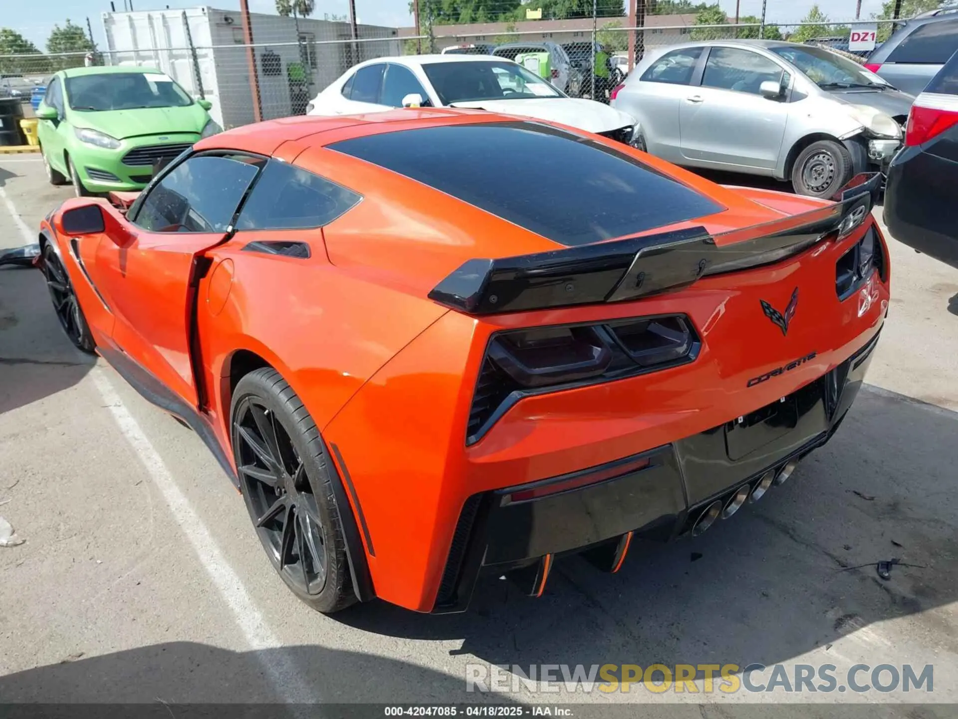 3 Photograph of a damaged car 1G1YB2D74K5102125 CHEVROLET CORVETTE 2019