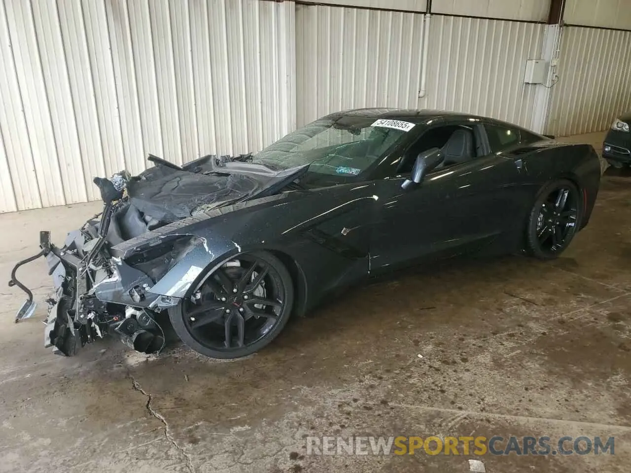 1 Photograph of a damaged car 1G1YB2D74K5124495 CHEVROLET CORVETTE 2019