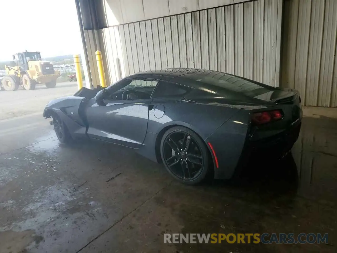 2 Photograph of a damaged car 1G1YB2D74K5124495 CHEVROLET CORVETTE 2019