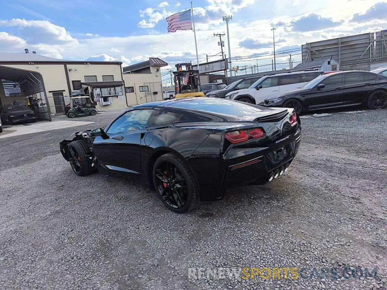 2 Photograph of a damaged car 1G1YB2D75K5109066 CHEVROLET CORVETTE 2019