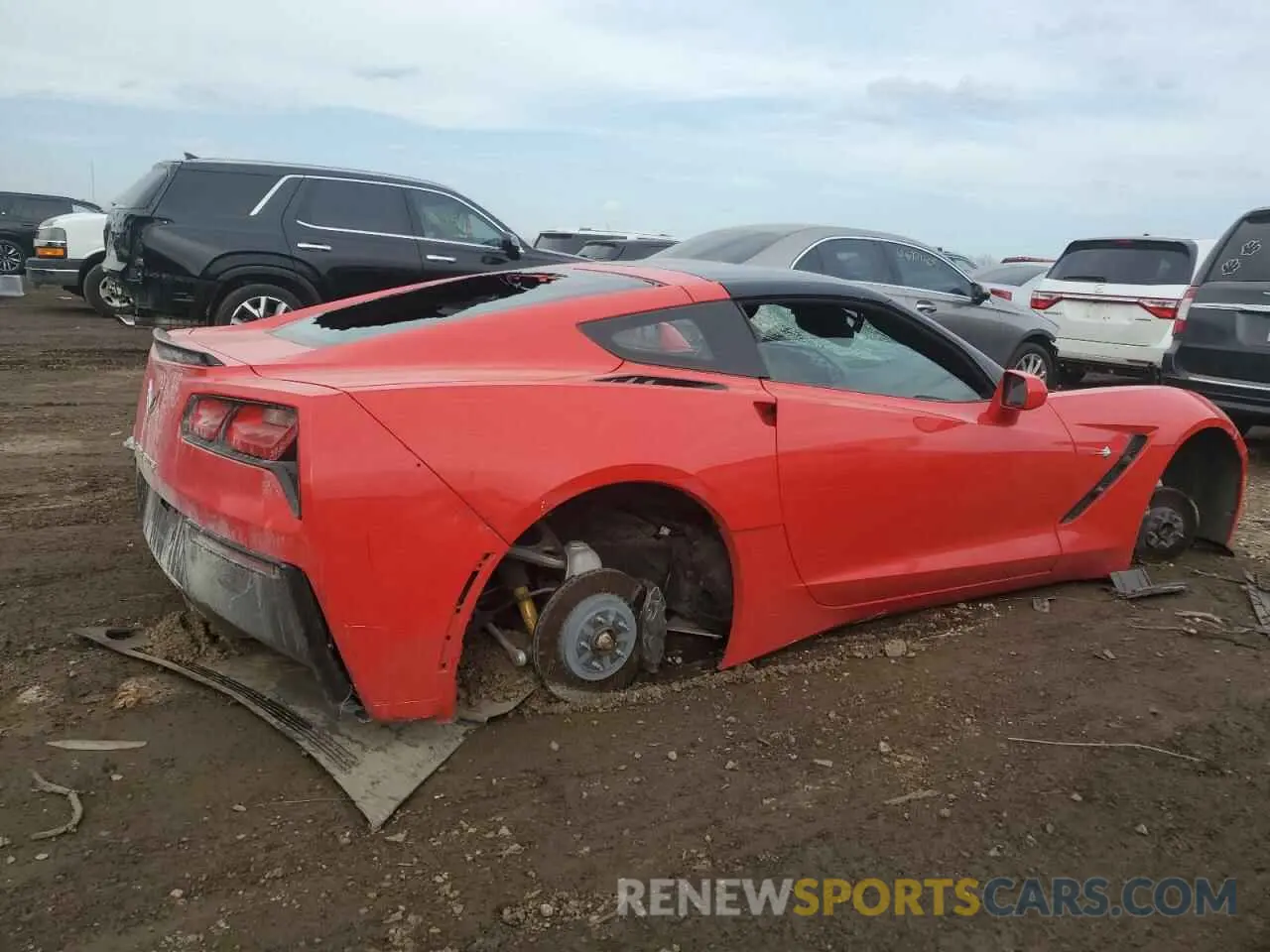 3 Photograph of a damaged car 1G1YB2D76K5105544 CHEVROLET CORVETTE 2019