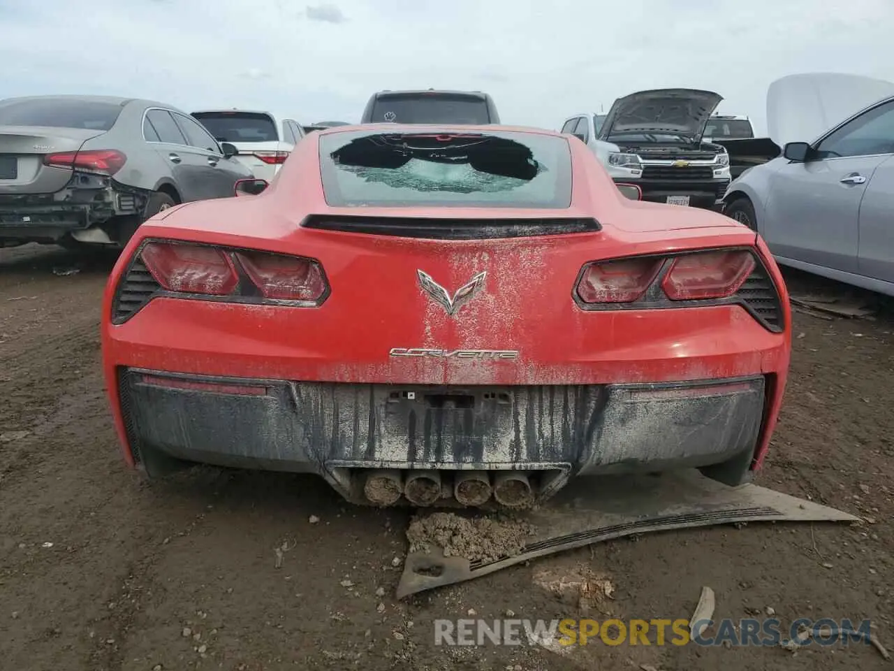 6 Photograph of a damaged car 1G1YB2D76K5105544 CHEVROLET CORVETTE 2019