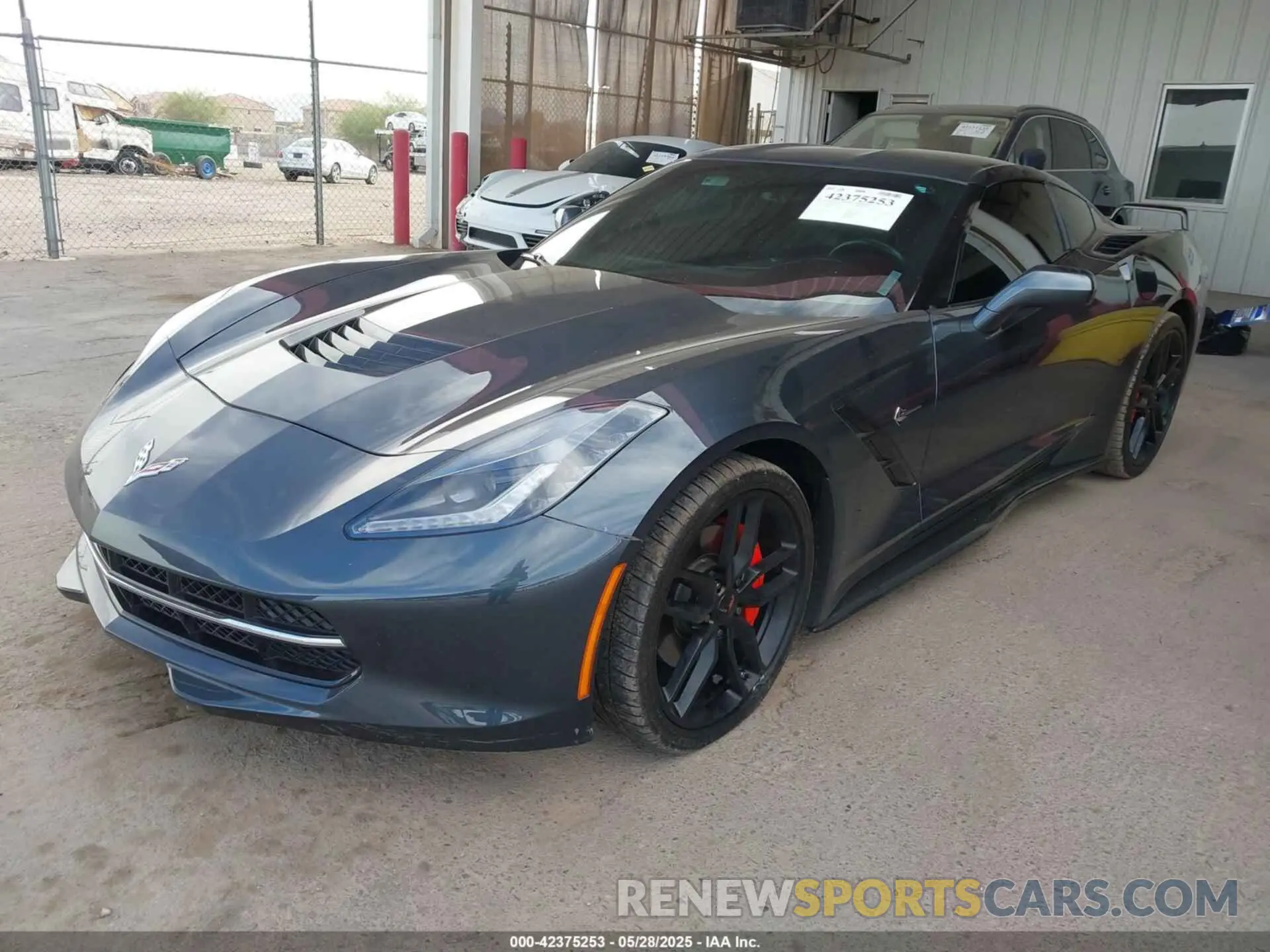 2 Photograph of a damaged car 1G1YB2D78K5108705 CHEVROLET CORVETTE 2019