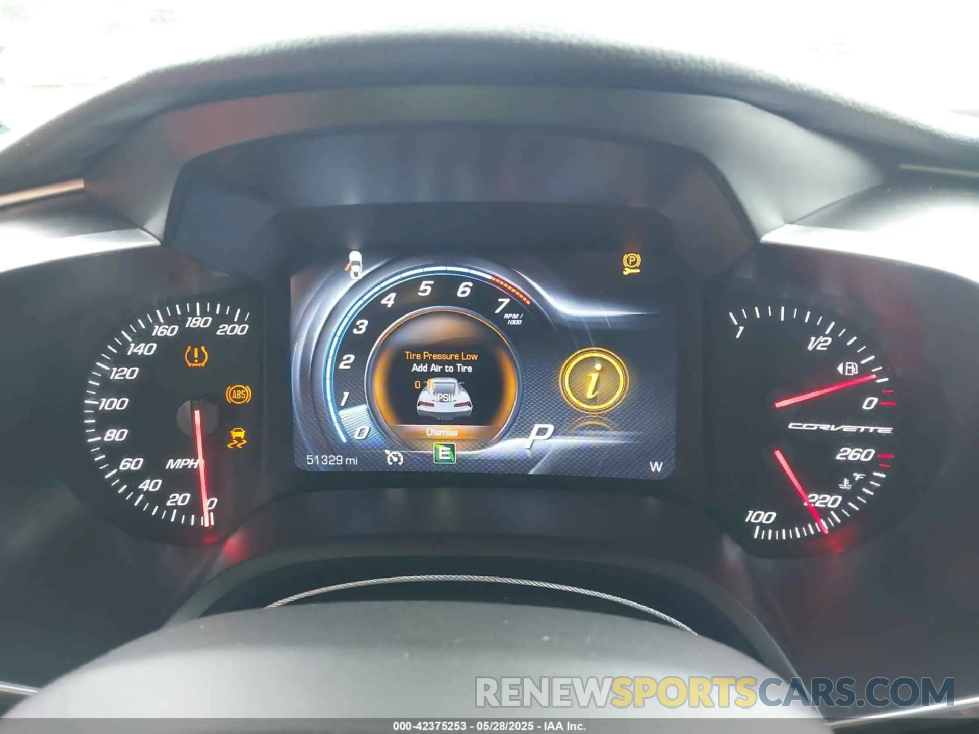 7 Photograph of a damaged car 1G1YB2D78K5108705 CHEVROLET CORVETTE 2019