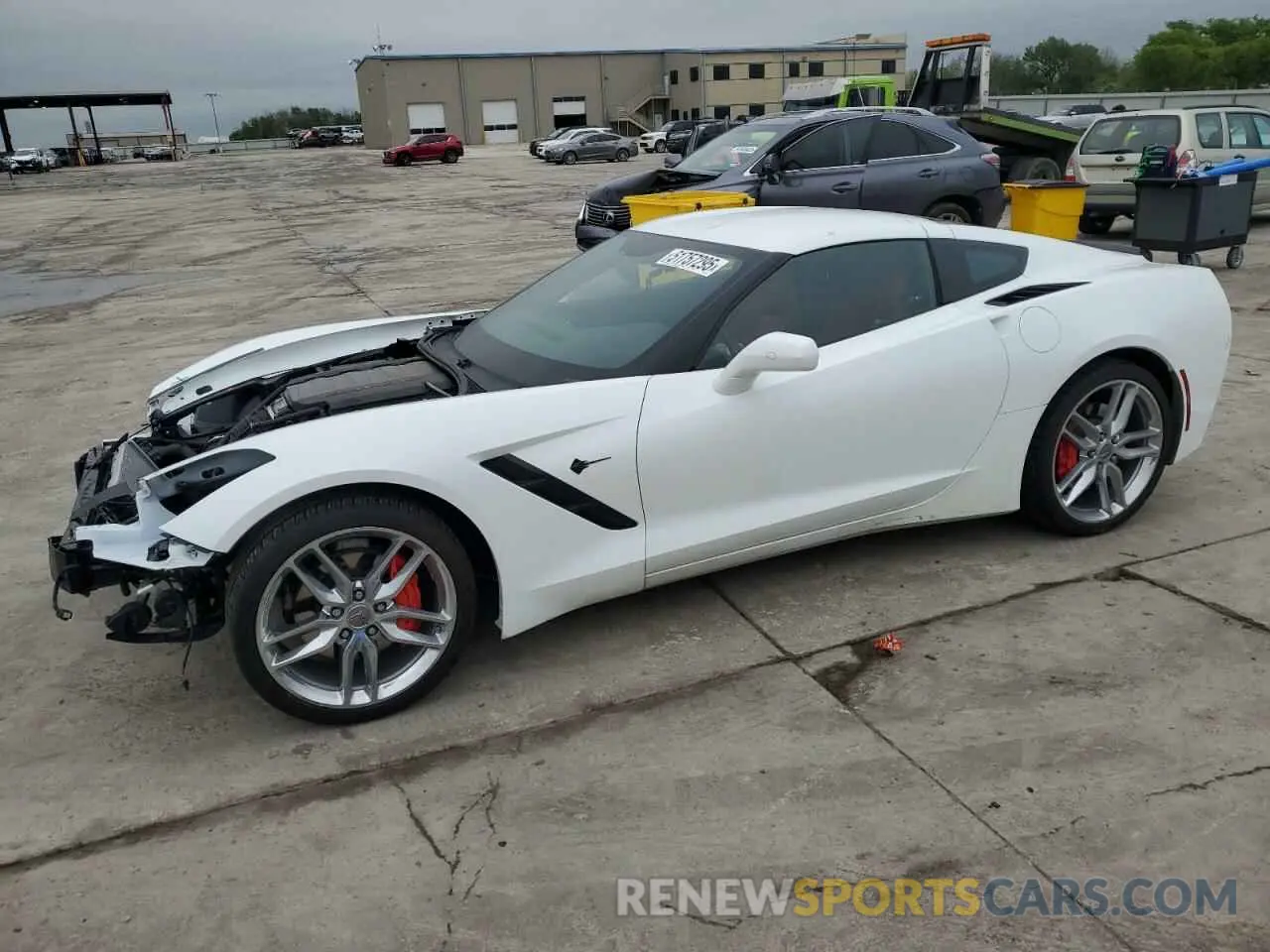 1 Photograph of a damaged car 1G1YB2D7XK5113792 CHEVROLET CORVETTE 2019