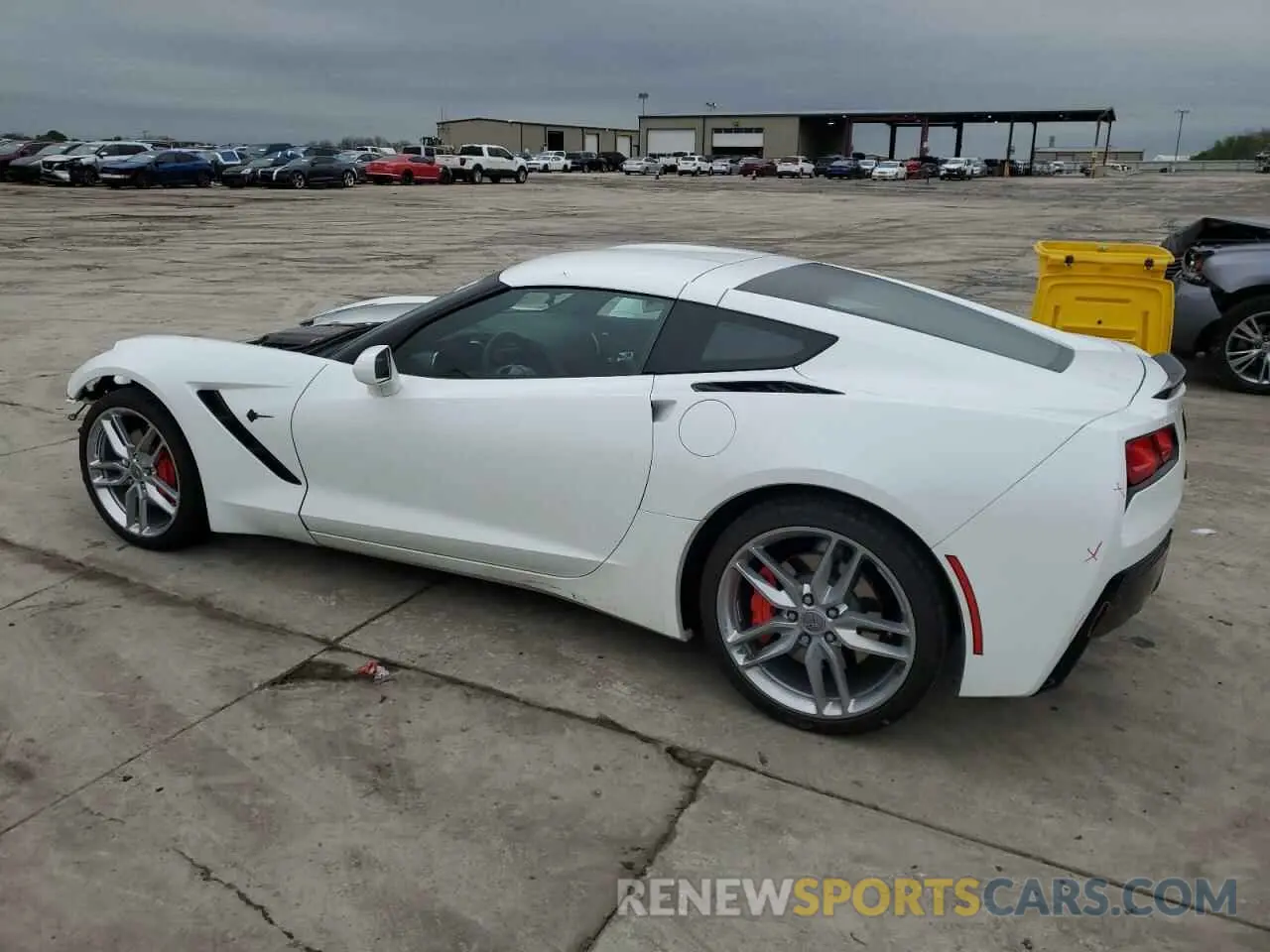 2 Photograph of a damaged car 1G1YB2D7XK5113792 CHEVROLET CORVETTE 2019