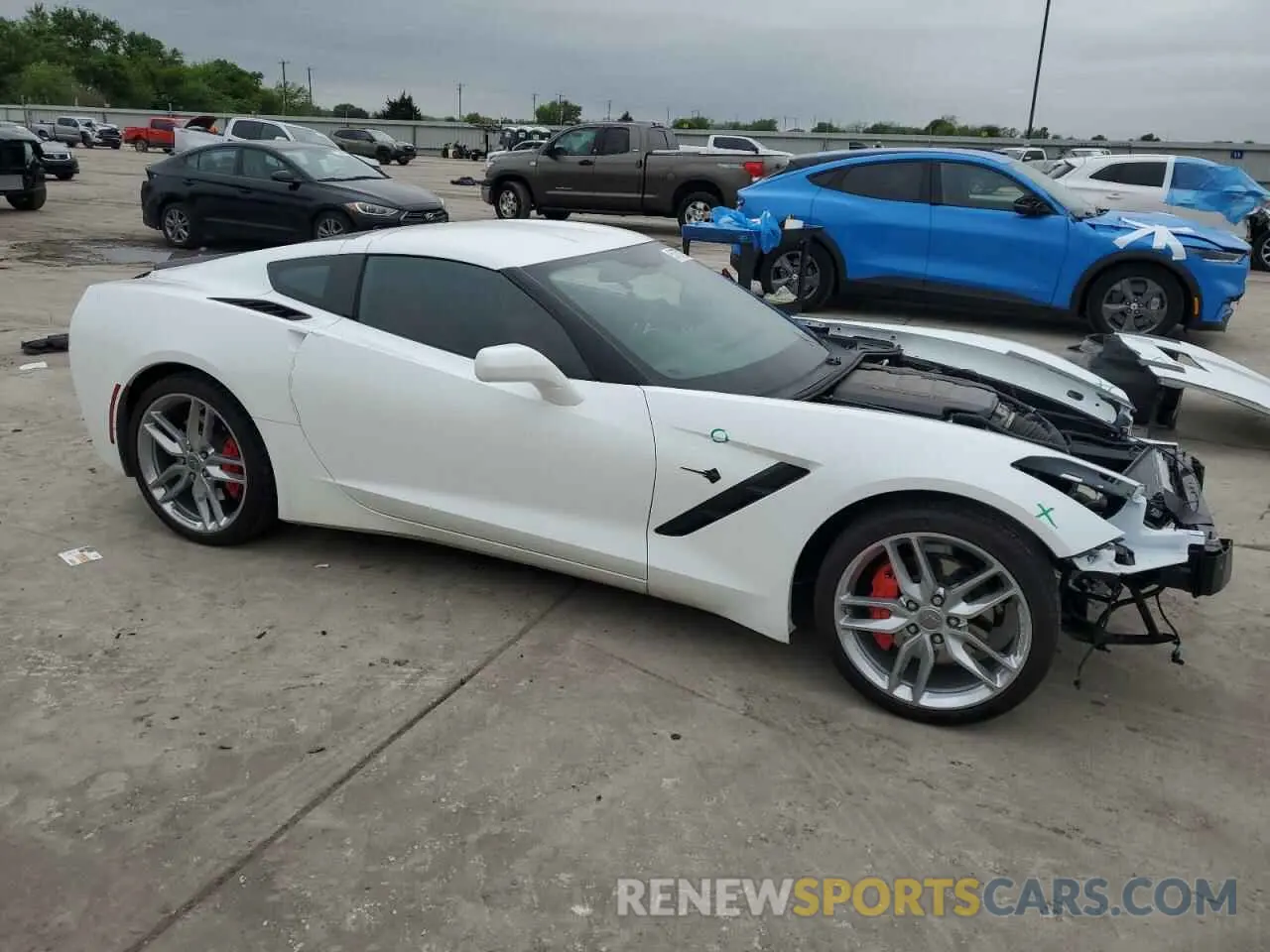 4 Photograph of a damaged car 1G1YB2D7XK5113792 CHEVROLET CORVETTE 2019