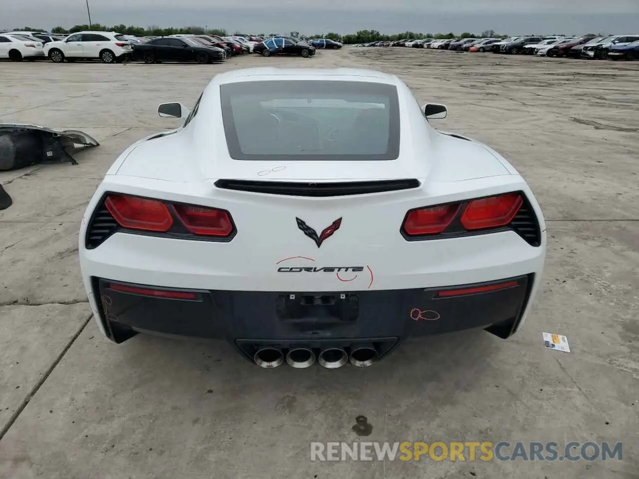 6 Photograph of a damaged car 1G1YB2D7XK5113792 CHEVROLET CORVETTE 2019