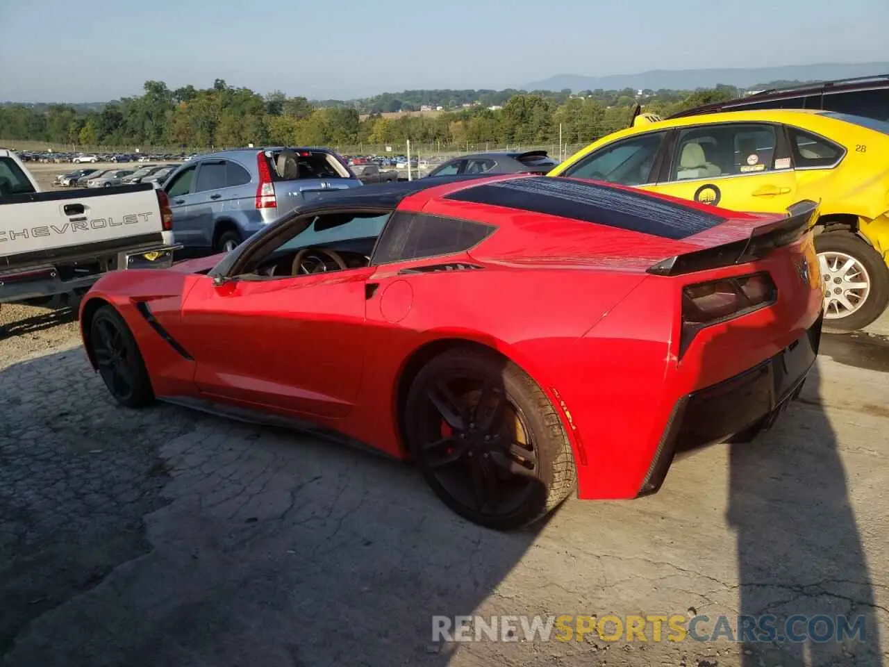 2 Photograph of a damaged car 1G1YL2D73K5104283 CHEVROLET CORVETTE 2019