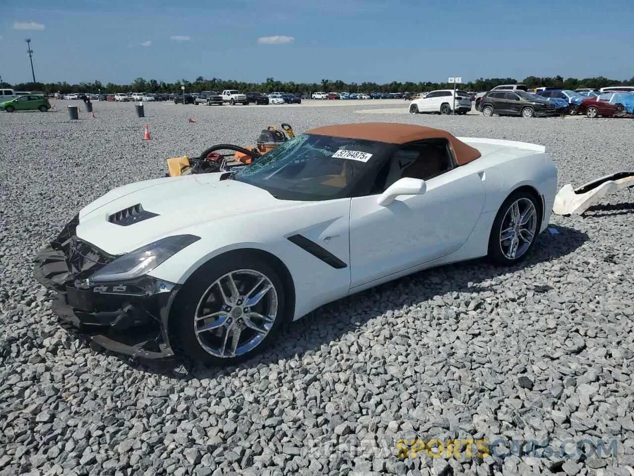 1 Photograph of a damaged car 1G1YL3D77K5114837 CHEVROLET CORVETTE 2019