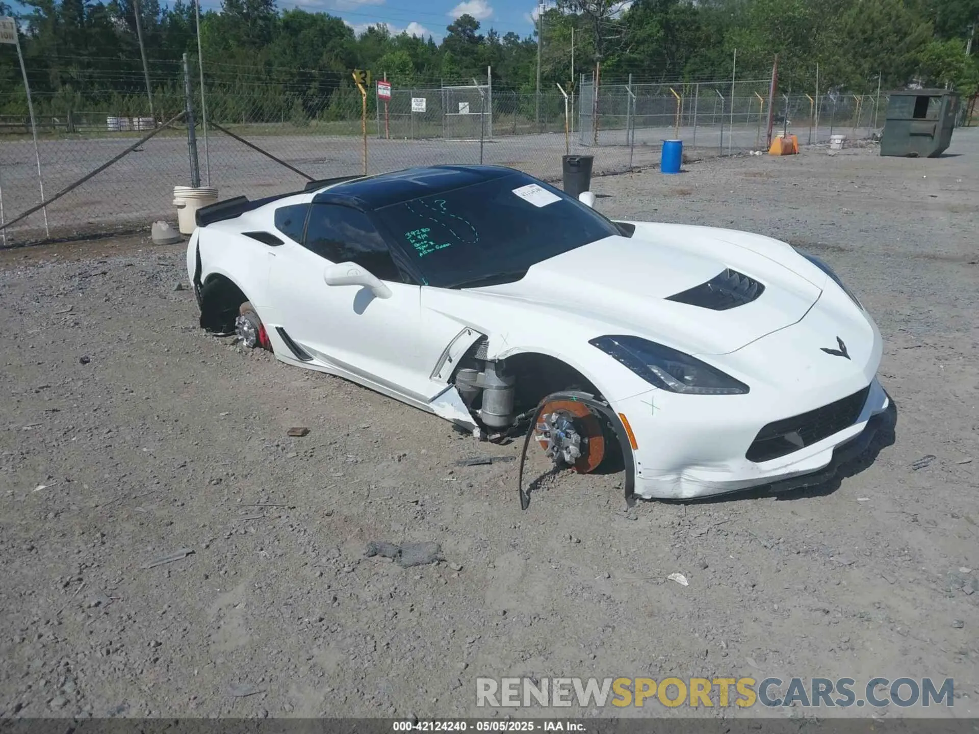 1 Photograph of a damaged car 1G1YP2D60K5602260 CHEVROLET CORVETTE 2019