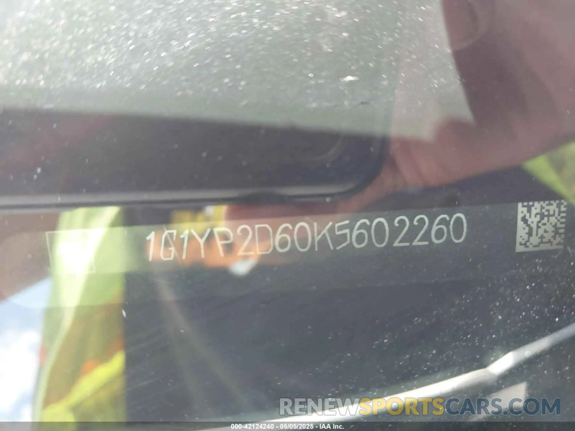 9 Photograph of a damaged car 1G1YP2D60K5602260 CHEVROLET CORVETTE 2019