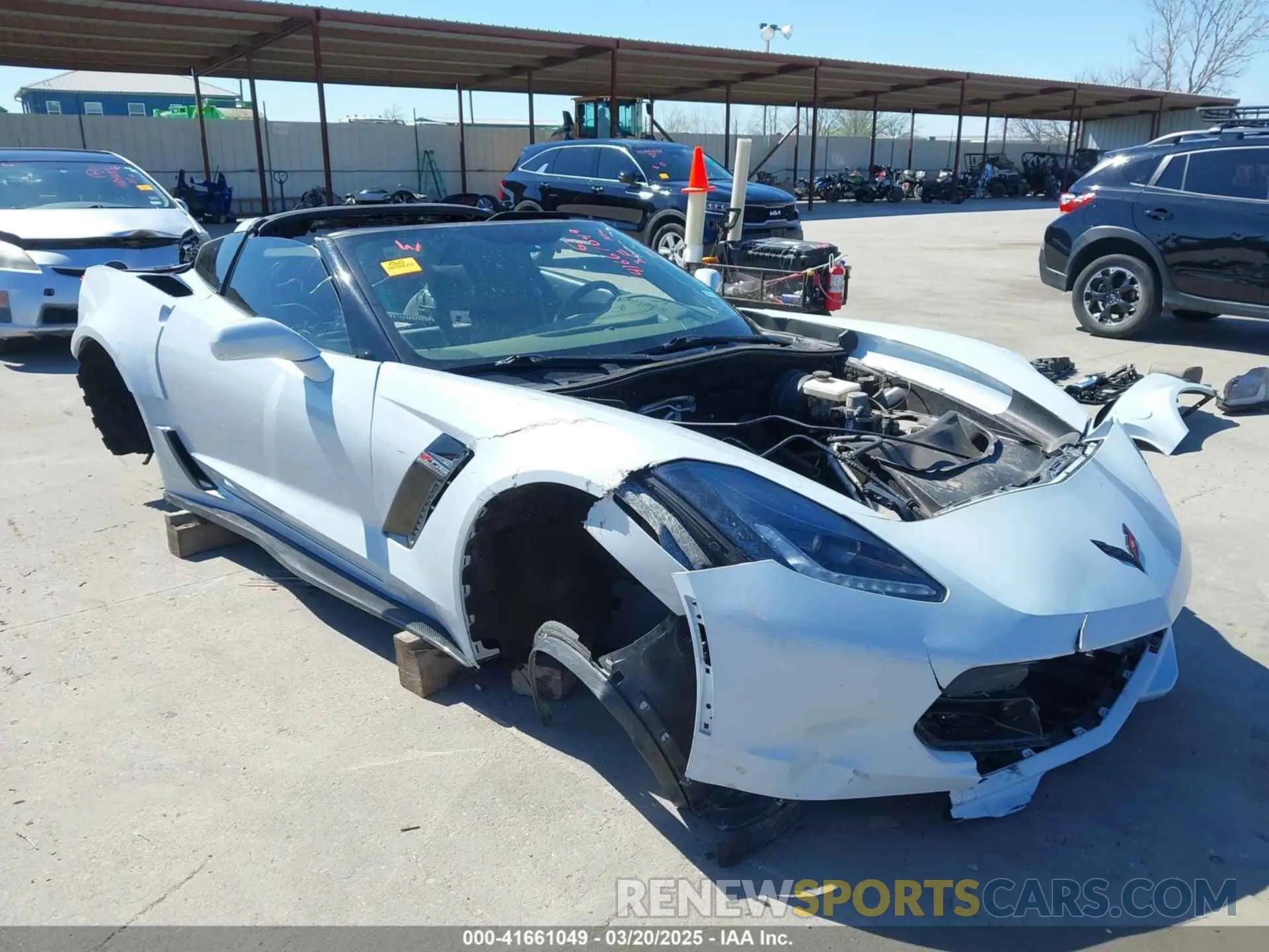 1 Photograph of a damaged car 1G1YP2D61K5600520 CHEVROLET CORVETTE 2019