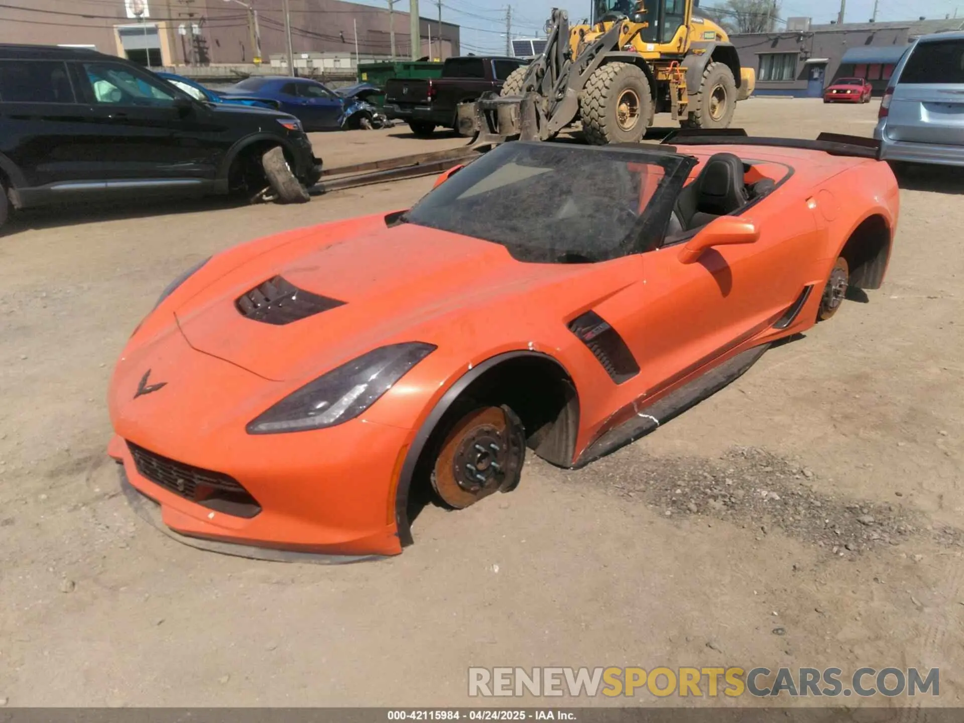 2 Photograph of a damaged car 1G1YP3D63K5606115 CHEVROLET CORVETTE 2019