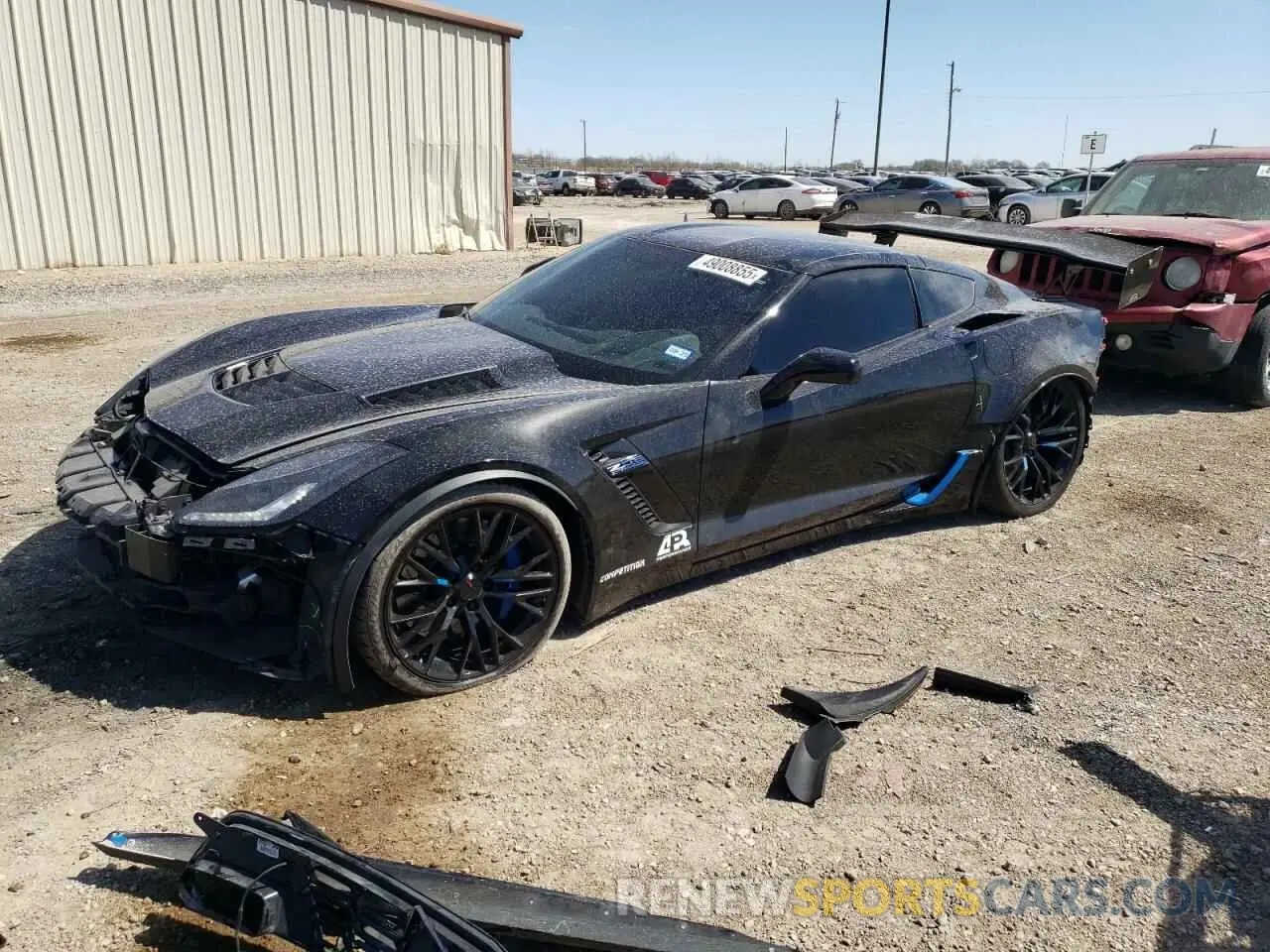 1 Photograph of a damaged car 1G1YR2D62K5603128 CHEVROLET CORVETTE 2019
