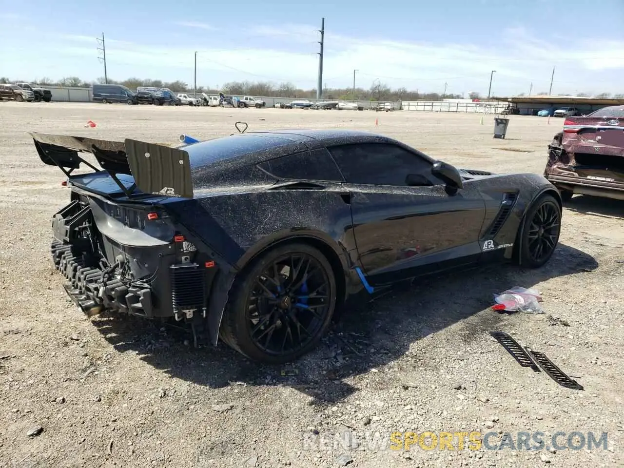 3 Photograph of a damaged car 1G1YR2D62K5603128 CHEVROLET CORVETTE 2019