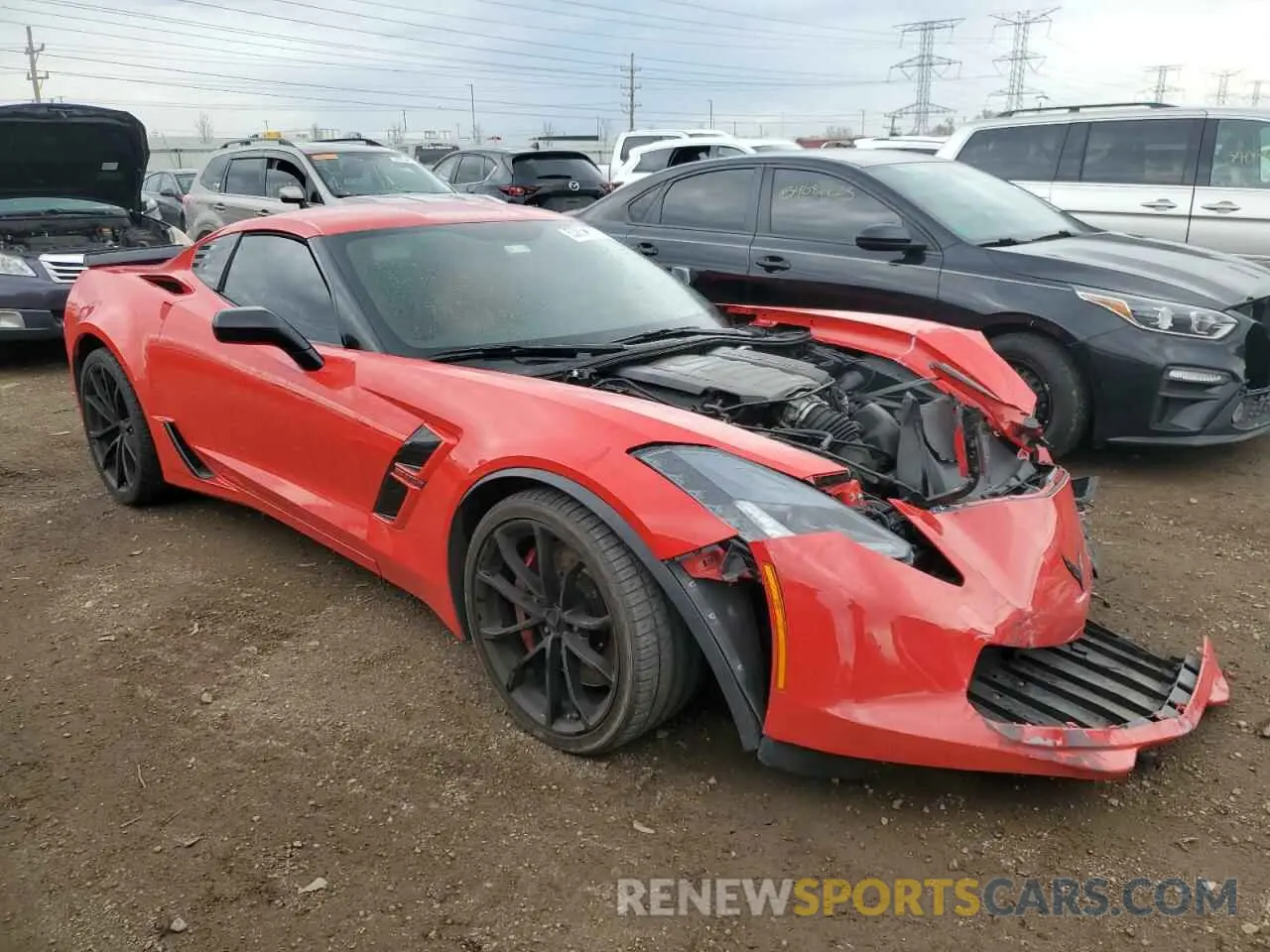 4 Photograph of a damaged car 1G1YV2D70K5103683 CHEVROLET CORVETTE 2019