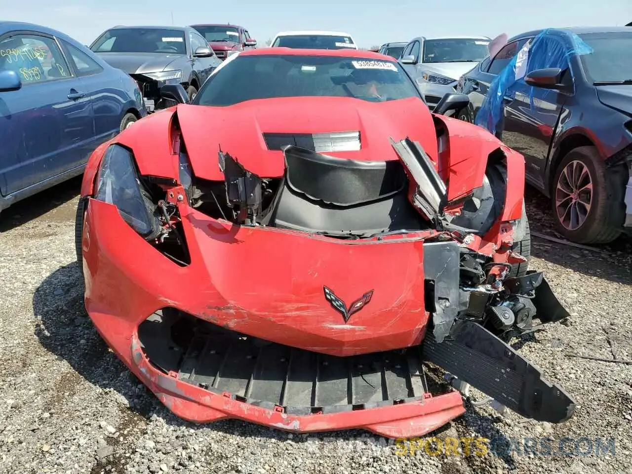 5 Photograph of a damaged car 1G1YV2D70K5103683 CHEVROLET CORVETTE 2019