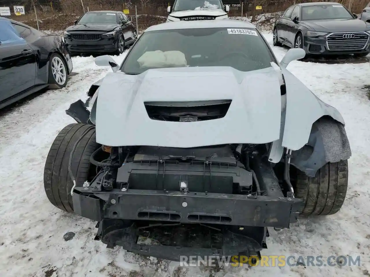 5 Photograph of a damaged car 1G1YW2D71K5112647 CHEVROLET CORVETTE 2019