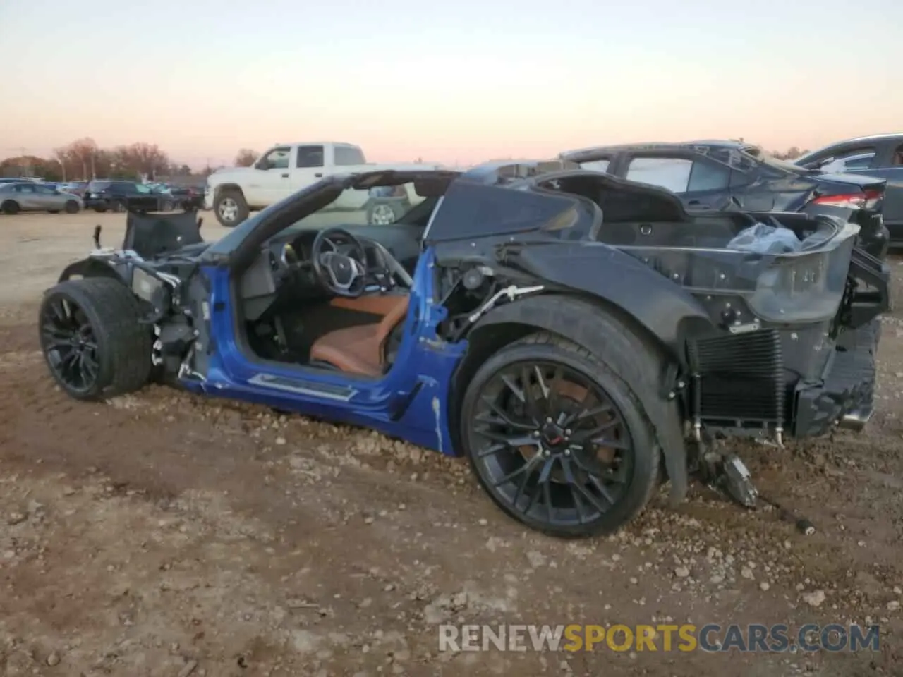 2 Photograph of a damaged car 1G1YW2D79K5121533 CHEVROLET CORVETTE 2019