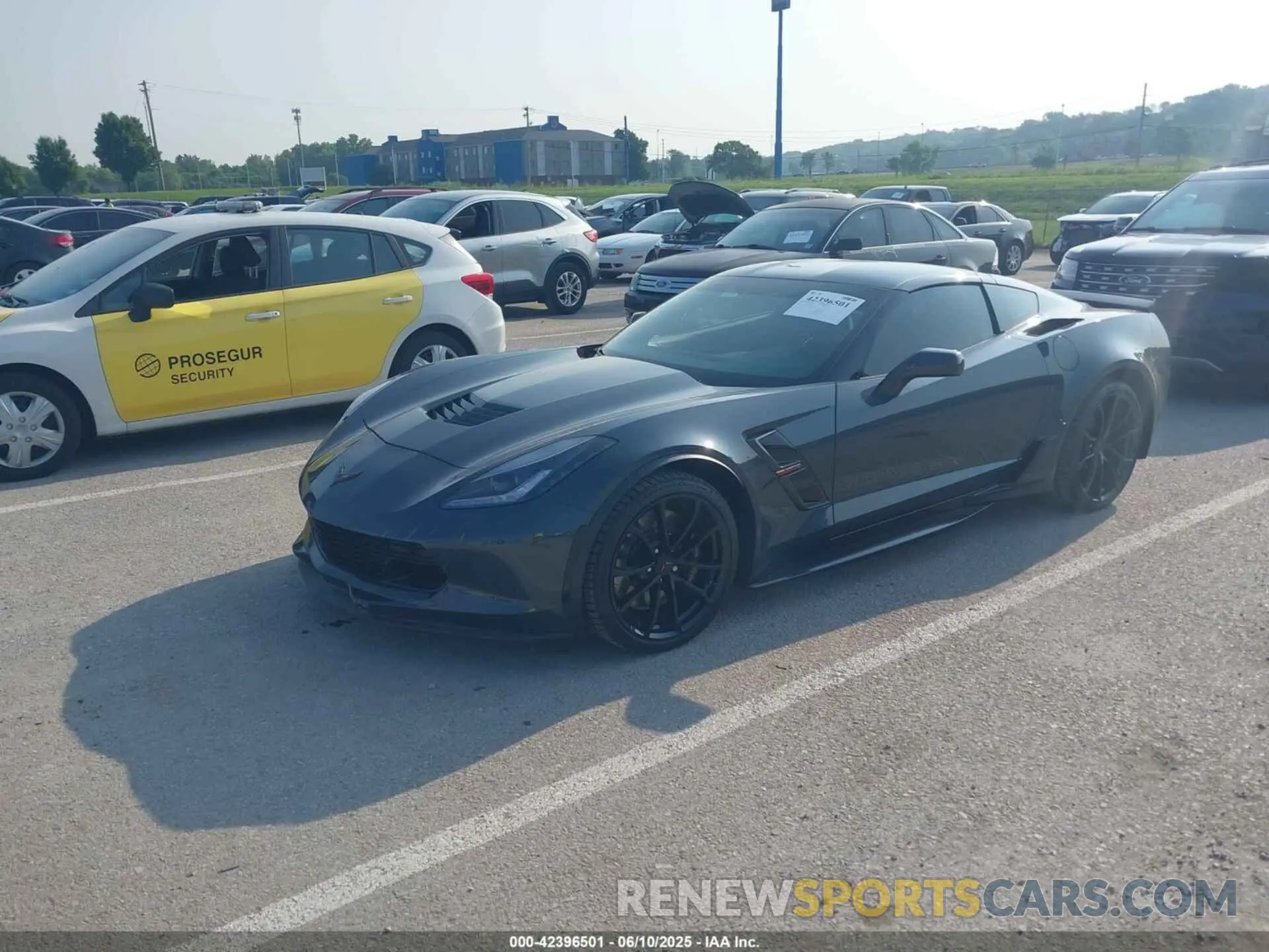 2 Photograph of a damaged car 1G1YW2D7XK5116017 CHEVROLET CORVETTE 2019